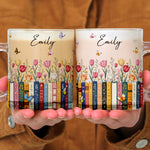 Custom Name & Birthflower For Book Lovers, Book Clubs - Personalized Mugs