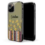 Custom Name & Birthflower For Book Lovers, Book Clubs - Personalized Phone Case
