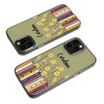 Custom Name & Birthflower For Book Lovers, Book Clubs - Personalized Phone Case