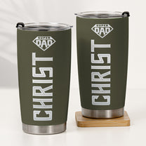 Custom Name & Icon Gift For Husband, Dad, Son - Personalized Tumbler Cup