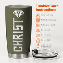 Custom Name & Icon Gift For Husband, Dad, Son - Personalized Tumbler Cup