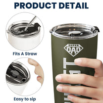 Custom Name & Icon Gift For Husband, Dad, Son - Personalized Tumbler Cup