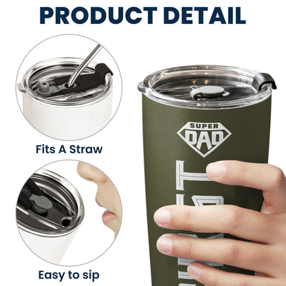 Custom Name & Icon Gift For Husband, Dad, Son - Personalized Tumbler Cup