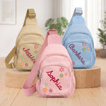 Custom Name, Monograme For Kids, Outdoor Bag - Personalized Sling Bag