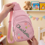 Custom Name, Monograme For Kids, Outdoor Bag - Personalized Sling Bag