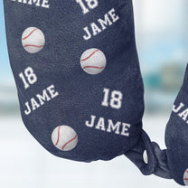 Custom Name, Number Sports - Personalized U-Shaped Travel Neck Pillow