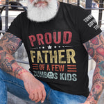 Custom Names Gift For Dad Proud Father - Personalized Shirt
