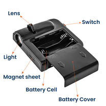 Custom National Flags Car Welcome Light With Family Name - Custom Car Door Projector Light
