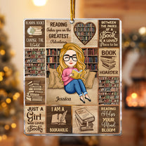 Custom Ornament For Book Lovers - Personalized Acrylic Ornament