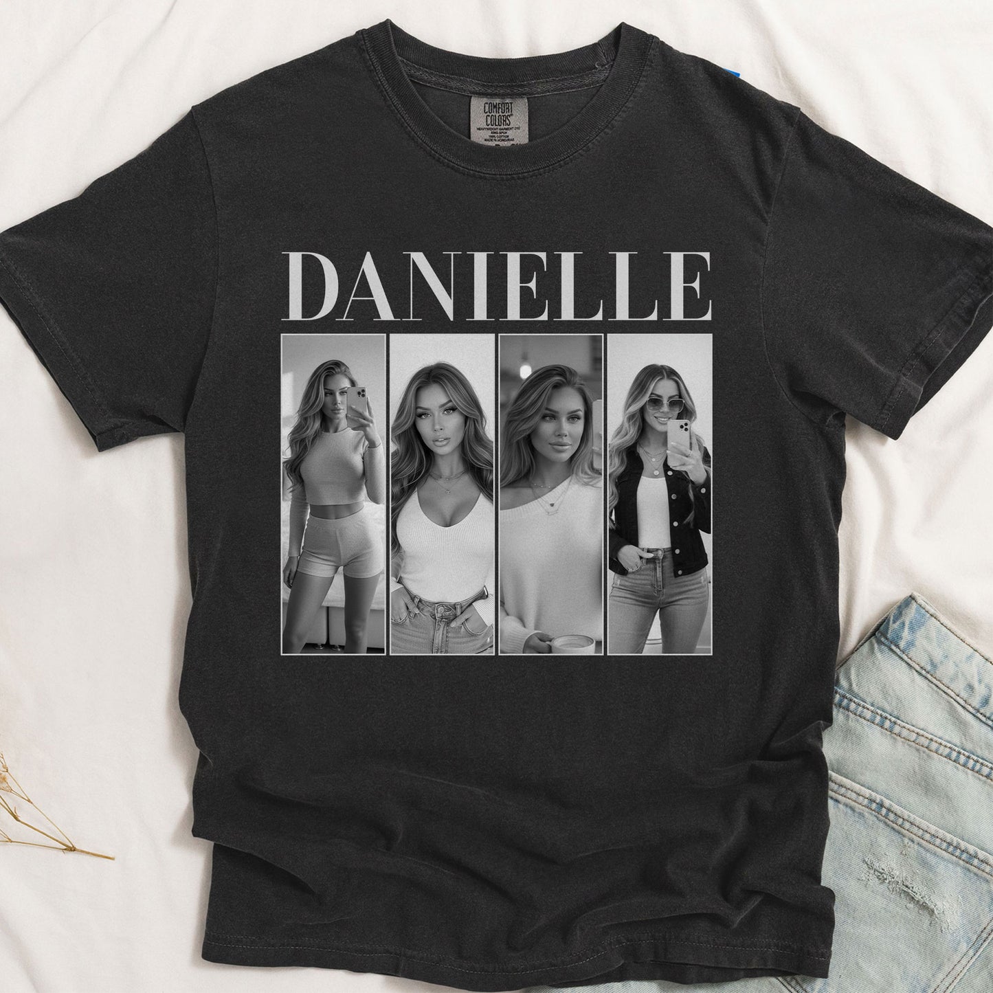 Custom Own Photo - Vintage Version - Personalized Photo Comfort Tee