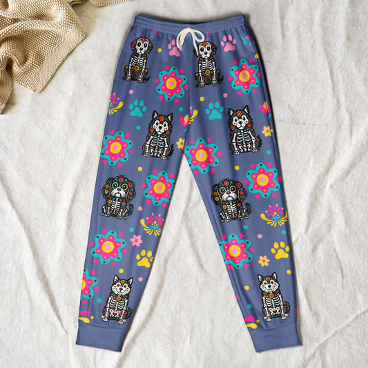 Custom Pet Day Of The Dead - Personalized Sweatpants