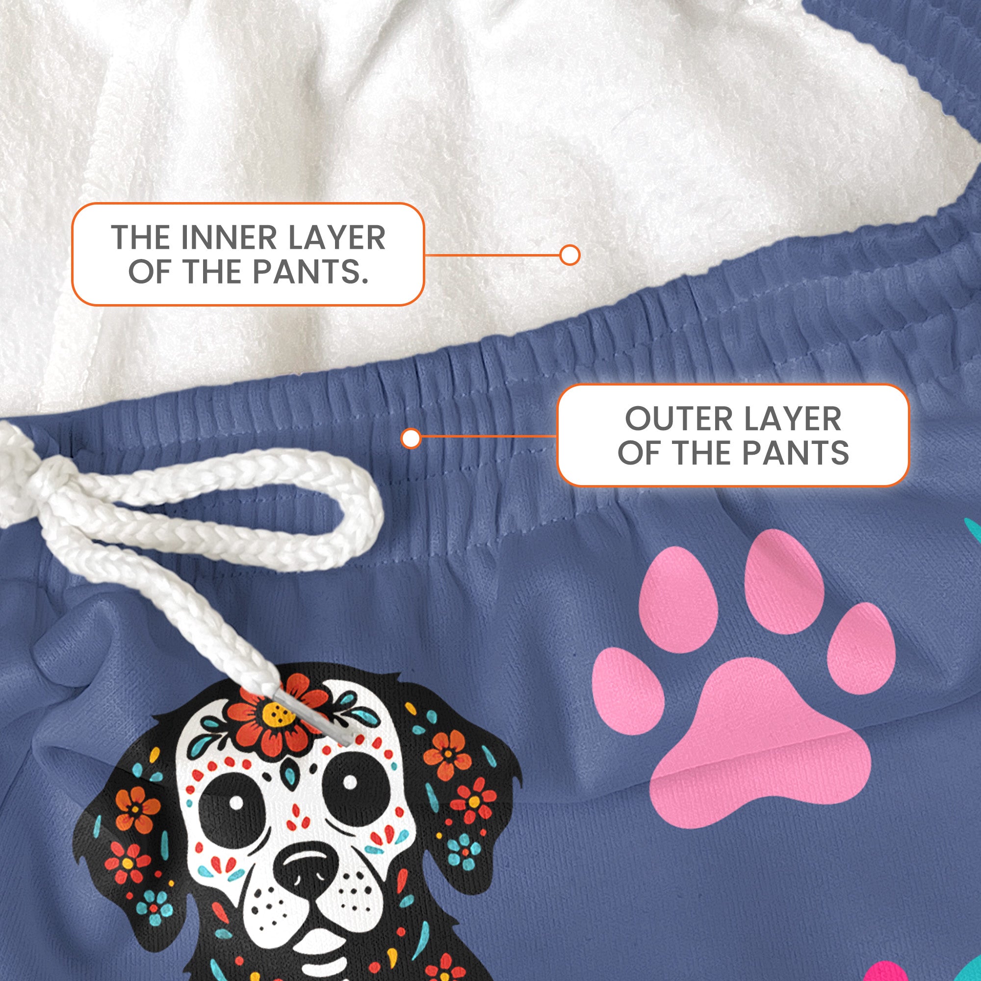 Custom Pet Day Of The Dead - Personalized Sweatpants