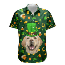 Custom Pet Face St Patrick's Day For Dog Lovers, Cat Lovers - Personalized Photo Hawaiian Shirt