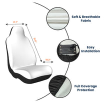 Custom Pet Face With Cut Pawprints - For Dog Lovers, Cat Lovers - Personalized Photo Car Seat Cover