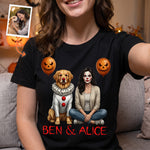 Custom Pet Photo Creepy Clown - Personalized Shirt