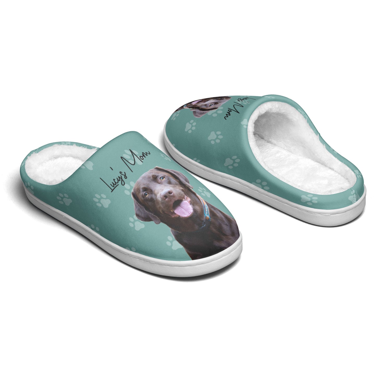 Custom Pet Photo Gift For Dog Lovers - Personalized Photo Slippers