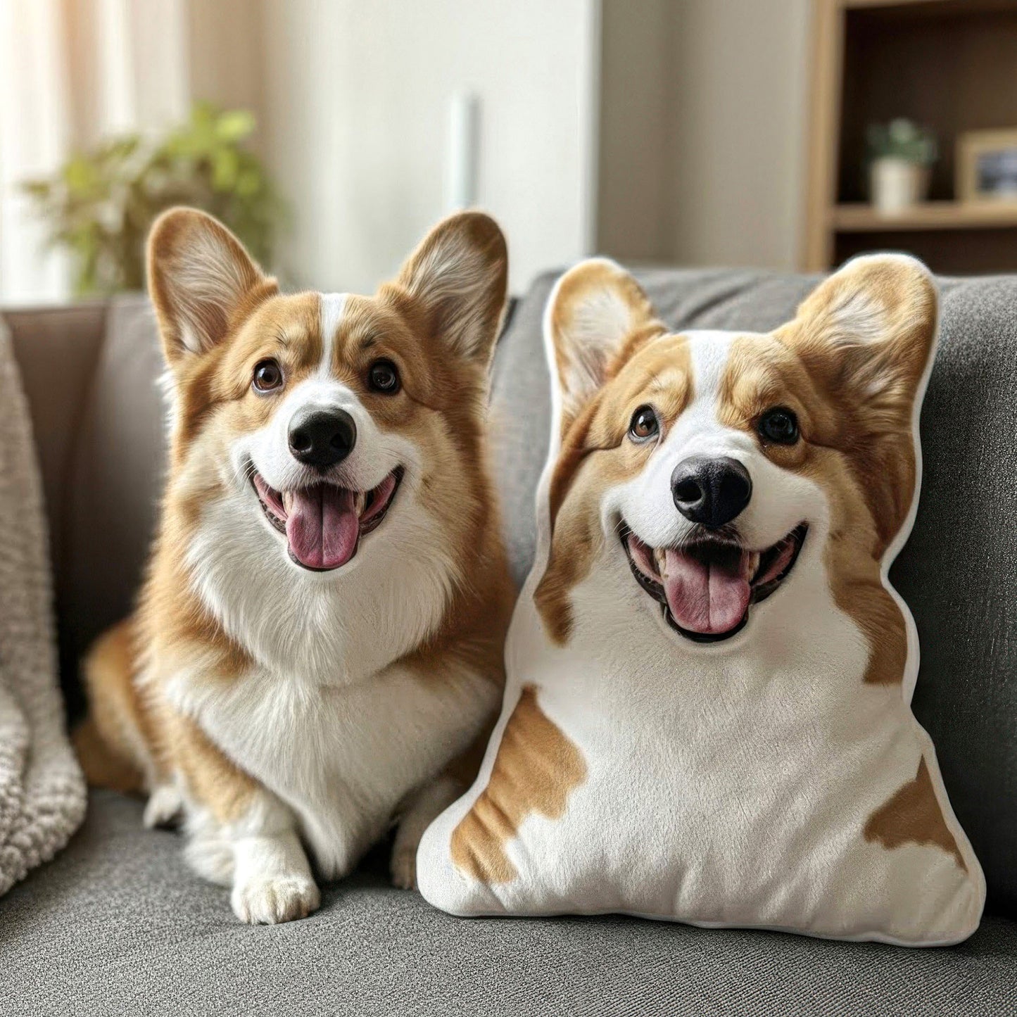 Custom Pet Photo Pillow - Personalized Photo Custom Shaped Pillow