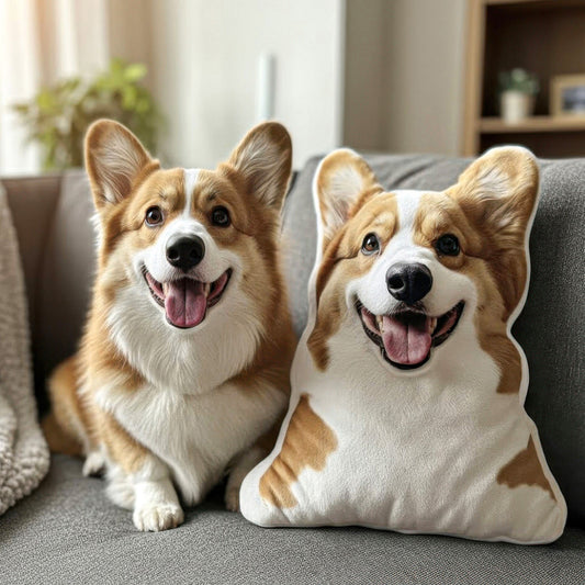 Custom Pet Photo Pillow - Personalized Photo Custom Shaped Pillow
