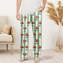 Custom Pet Portrait Dog Lover Cat Lover Gift - Personalized Photo Lounge Pants