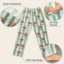 Custom Pet Portrait Dog Lover Cat Lover Gift - Personalized Photo Lounge Pants