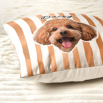 Custom Pet Portrait Dog Lover Cat Lover Gift - Personalized Photo Pillow (Insert Included)
