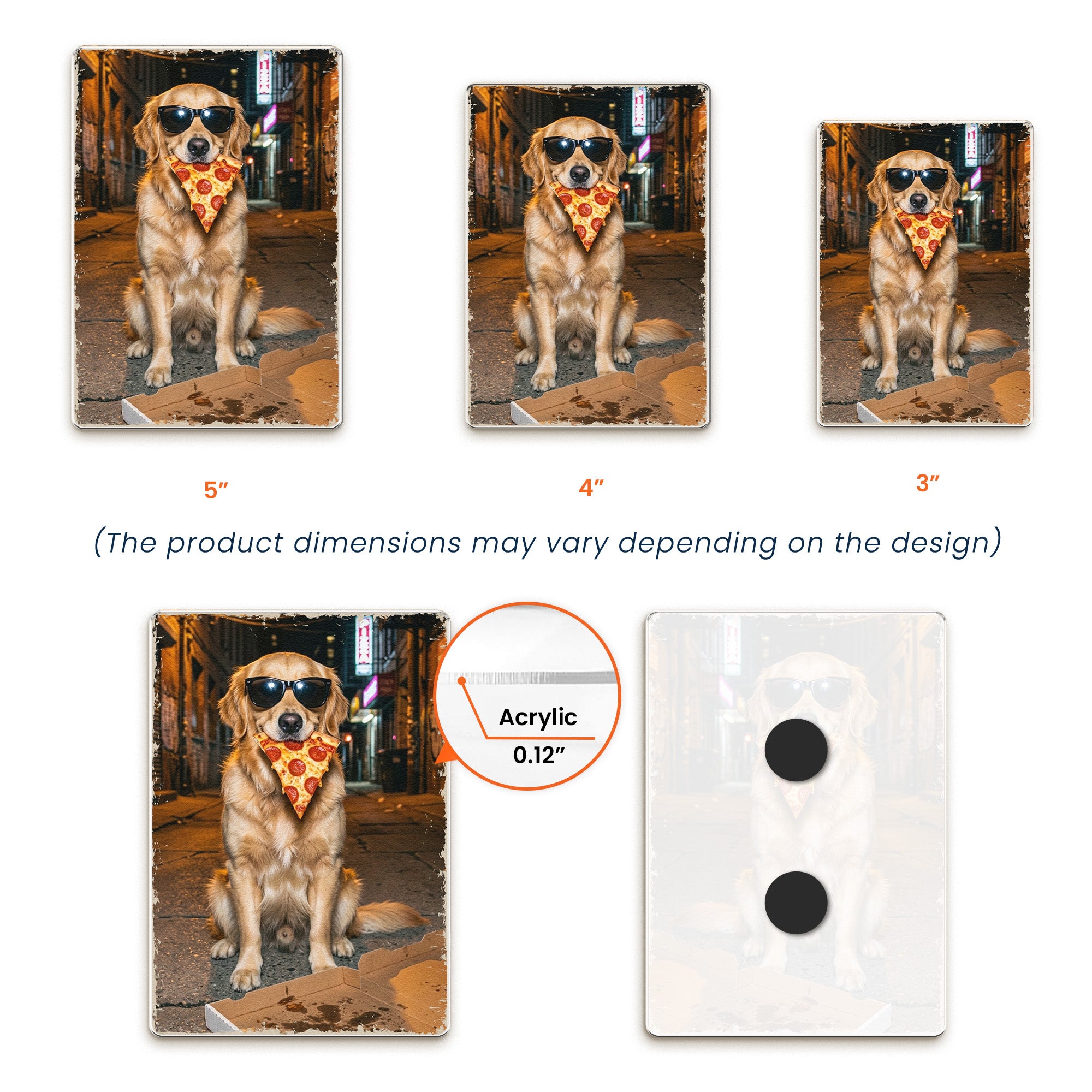 Custom Pet Portrait Funny Meme Gift For Pet Lovers - Personalized Magnet