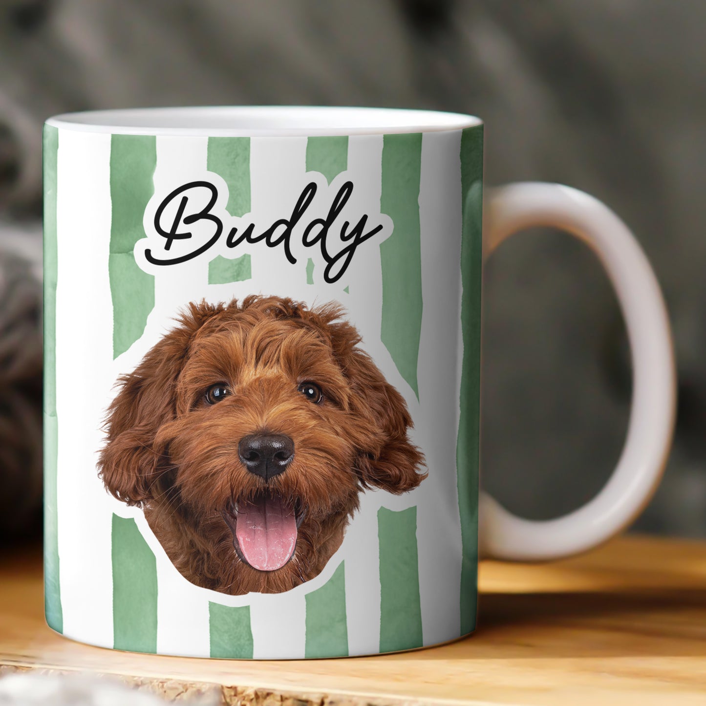 Custom Pet Portrait Mug Dog Lover Cat Lover Gift - Personalized Mug