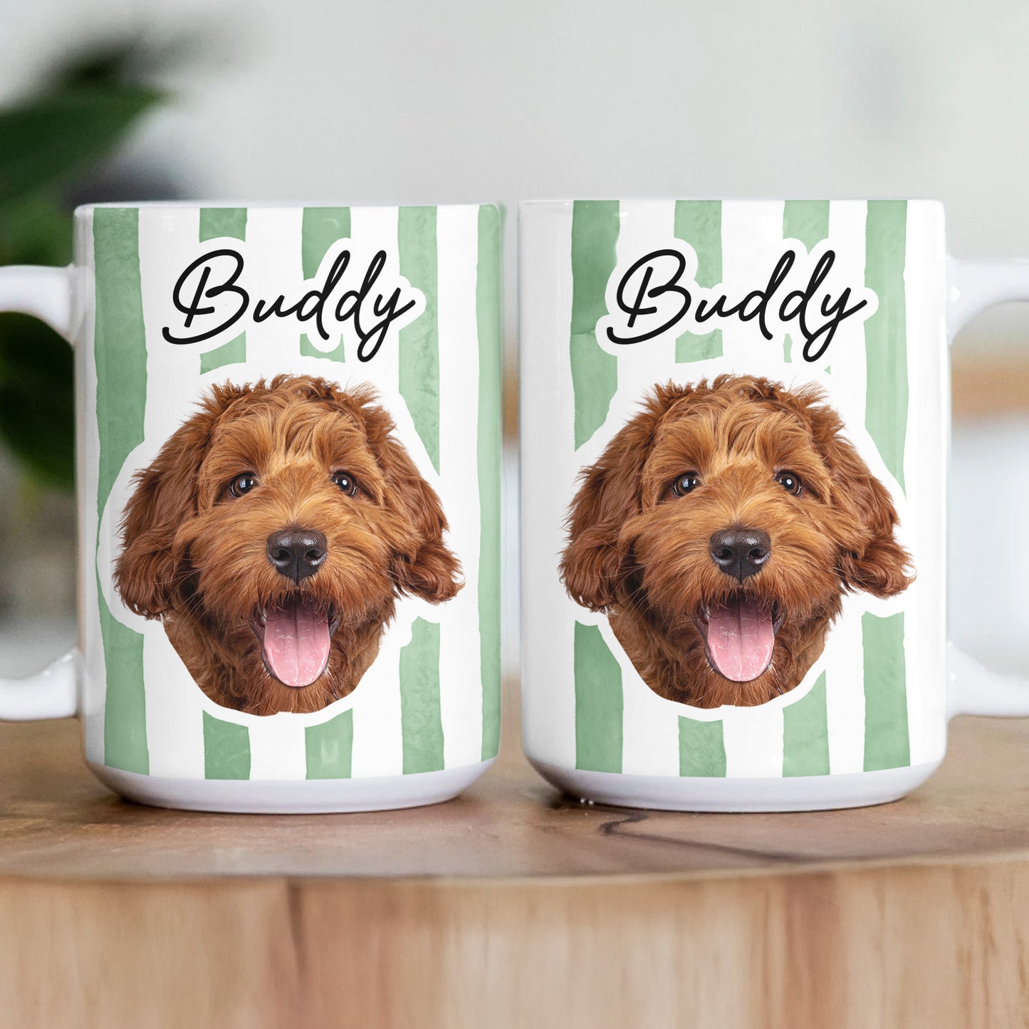 Custom Pet Portrait Mug Dog Lover Cat Lover Gift - Personalized Mug