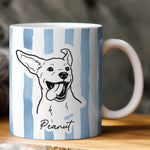 Custom Pet Portrait Mug Dog Mug Cat Mug New Version - Personalized Photo Mug