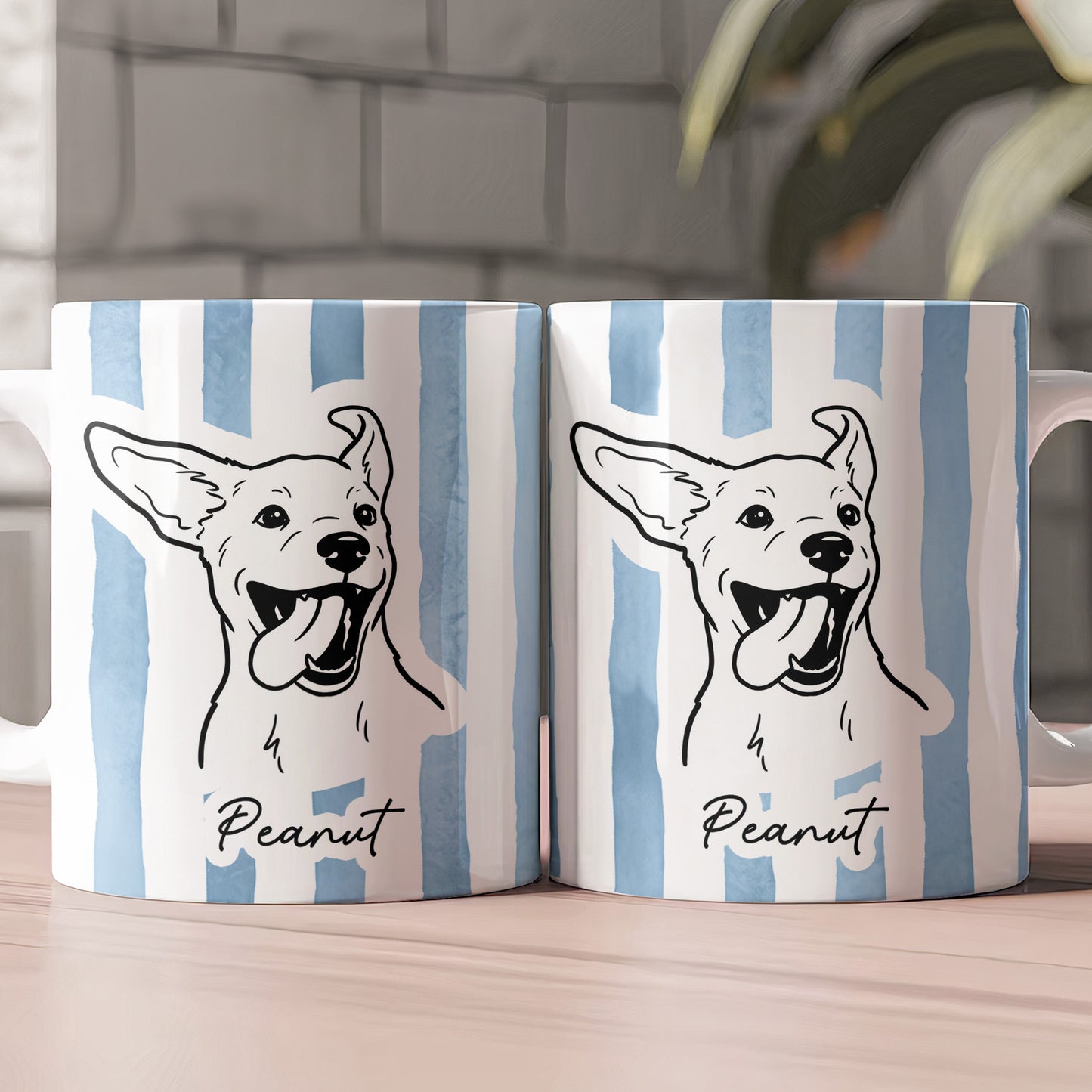 Custom Pet Portrait Mug Dog Mug Cat Mug New Version - Personalized Photo Mug