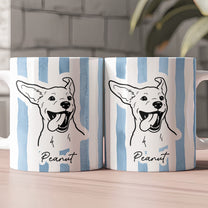 Custom Pet Portrait Mug Dog Mug Cat Mug New Version - Personalized Photo Mug