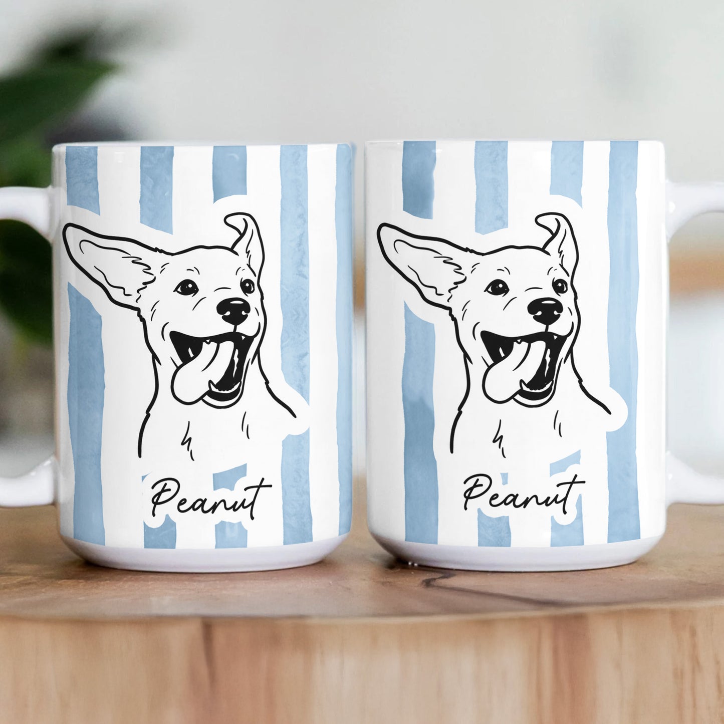 Custom Pet Portrait Mug Dog Mug Cat Mug New Version - Personalized Photo Mug