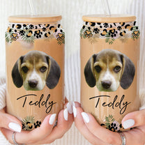 Custom Pet Portrait - Personalized Photo Clear Glass Cup