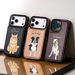 Custom Pet Portrait Watercolor Art - Personalized Phone Case