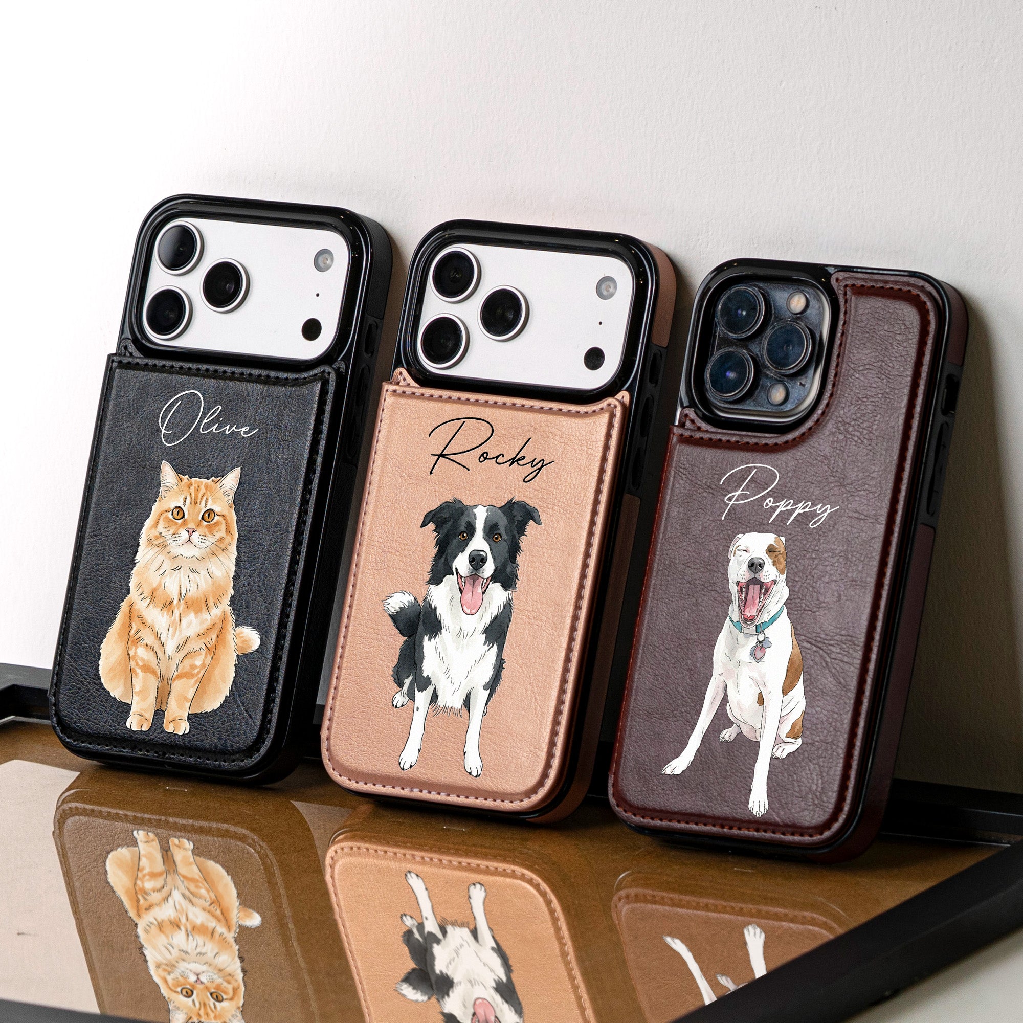 Custom Pet Portrait Watercolor Art - Personalized Phone Case