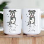 Custom Pet Portrait Watercolor Gift For Dog Lover, Cat Lover - Personalized Mug