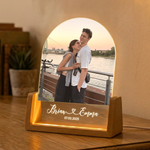 Custom Photo Anniversary Gifts For Her, Him Couple Gift - Perssonalized Night Light
