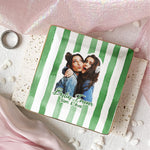 Custom Photo Bestie Jewelry Dish Stripe Besties Picture - Personalized Photo Jewelry Dish