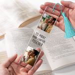 Custom Photo Bookmark For Family, Besties, Couple, Book Lovers - Custom Photo Acrylic Bookmark