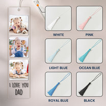 Custom Photo Bookmark For Family, Besties, Couple, Book Lovers - Custom Photo Acrylic Bookmark