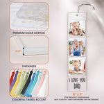 Custom Photo Bookmark For Family, Besties, Couple, Book Lovers - Custom Photo Acrylic Bookmark