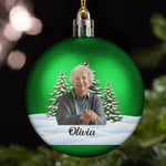 Custom Photo Christmas Bauble Gifts For Family - Personalized Ornament