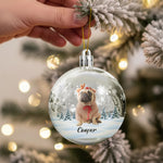 Custom Photo Christmas Bauble Gifts For Family - Personalized Ornament