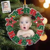 Custom Photo Christmas - Personalized Acrylic Photo Ornament