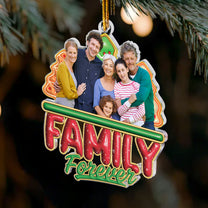 Family Custom Photo 2025 Christmas Time - Personalized Acrylic Photo Ornament