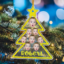 Custom Photo Christmas Tree - Personalized Acrylic Photo Ornament