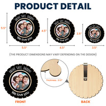 Custom Photo Drive Safe Daddy - Personalized Wooden Photo Car Visor Clip