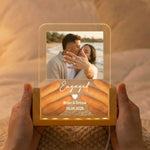 Custom Photo Engagement Gifts For Couple Wedding Anniversary Gifts - Personalized Night Light