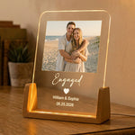 Custom Photo Engagement Gifts For Couple Wedding Anniversary Gifts - Personalized Night Light