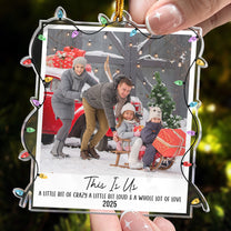 Custom Photo Polaroid Family Friends Christmas - Personalized Family Photo Ornament